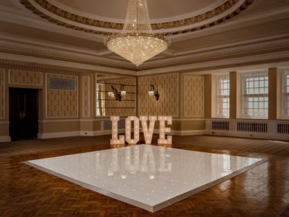 White Classic Love Letters Light Up letters Wedding