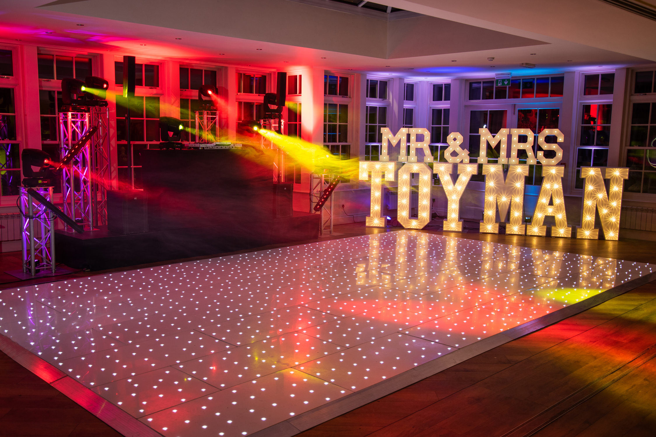 White LED Dance Floor