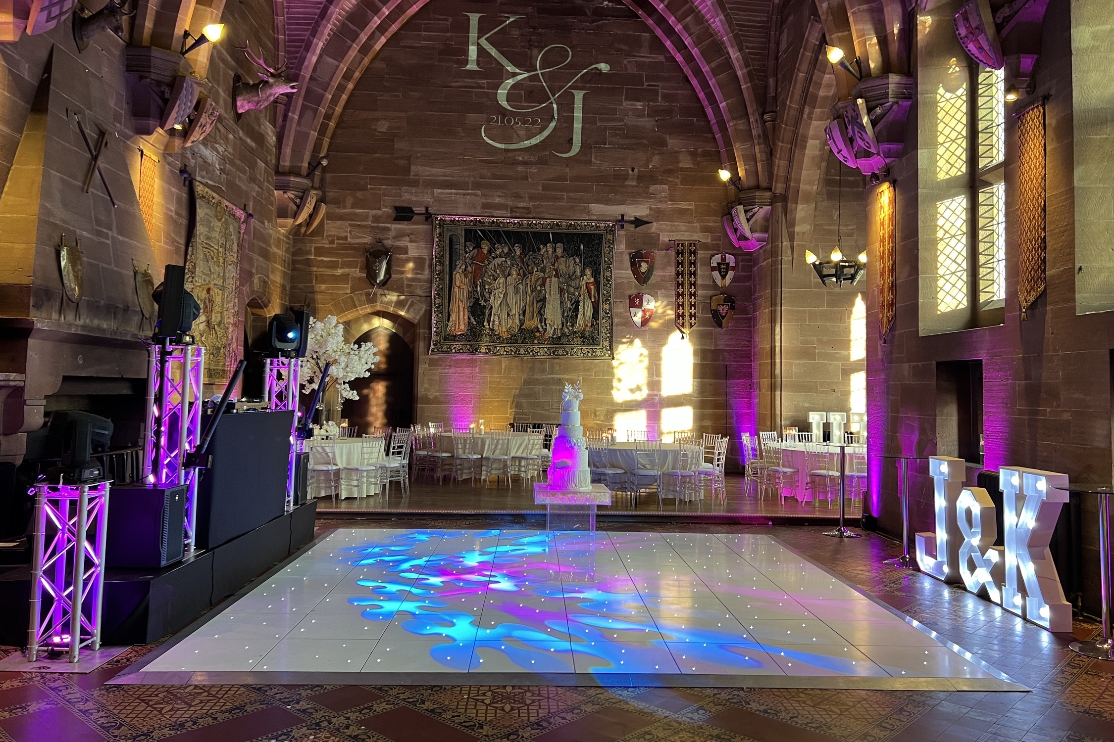 White LED Dance Floor