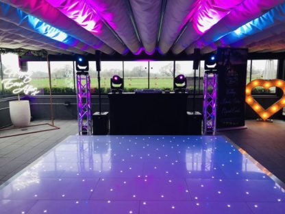 White LED Dancefloor Party Dancing Wedding Corporate Event Scene My Event