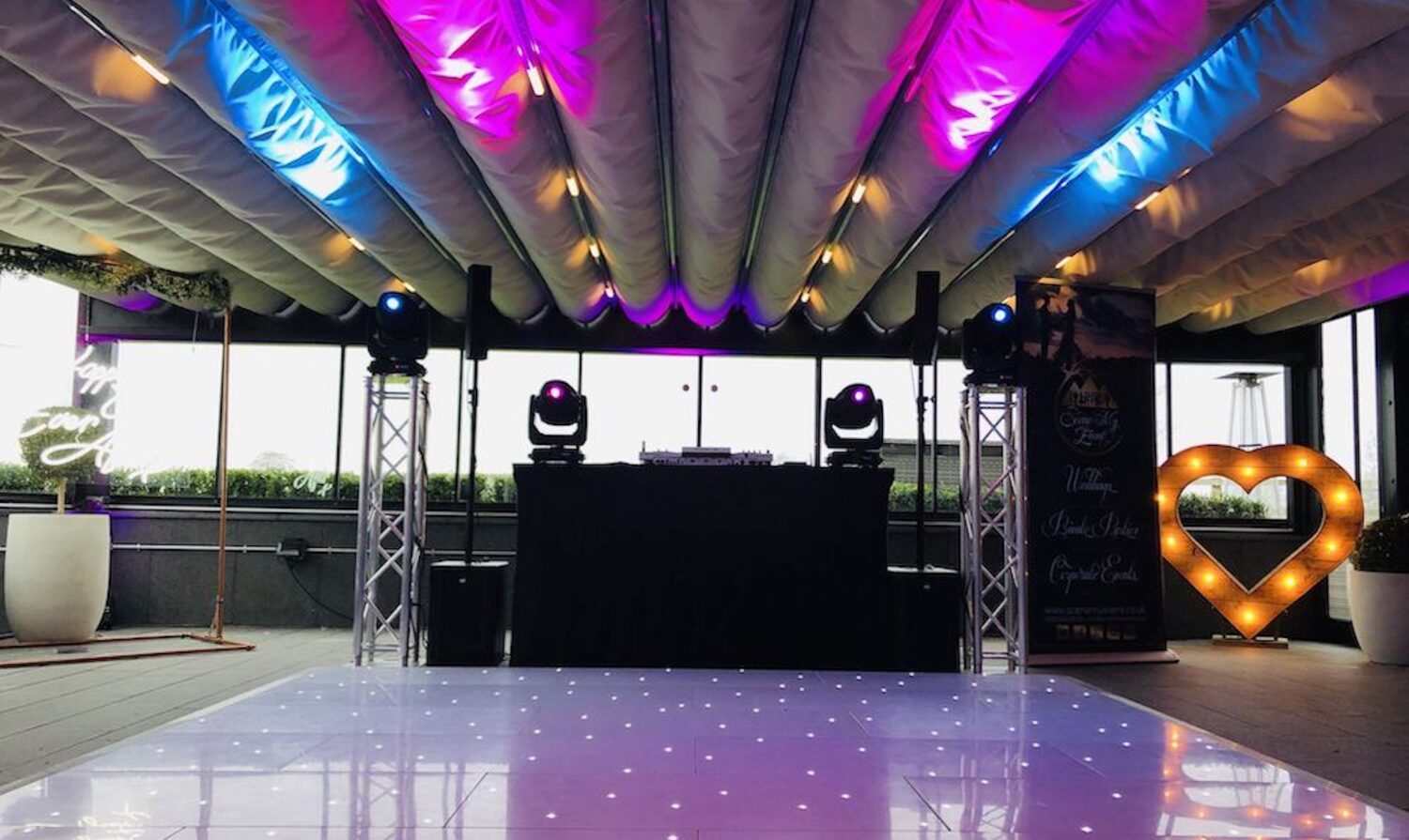 White LED Dance Floor