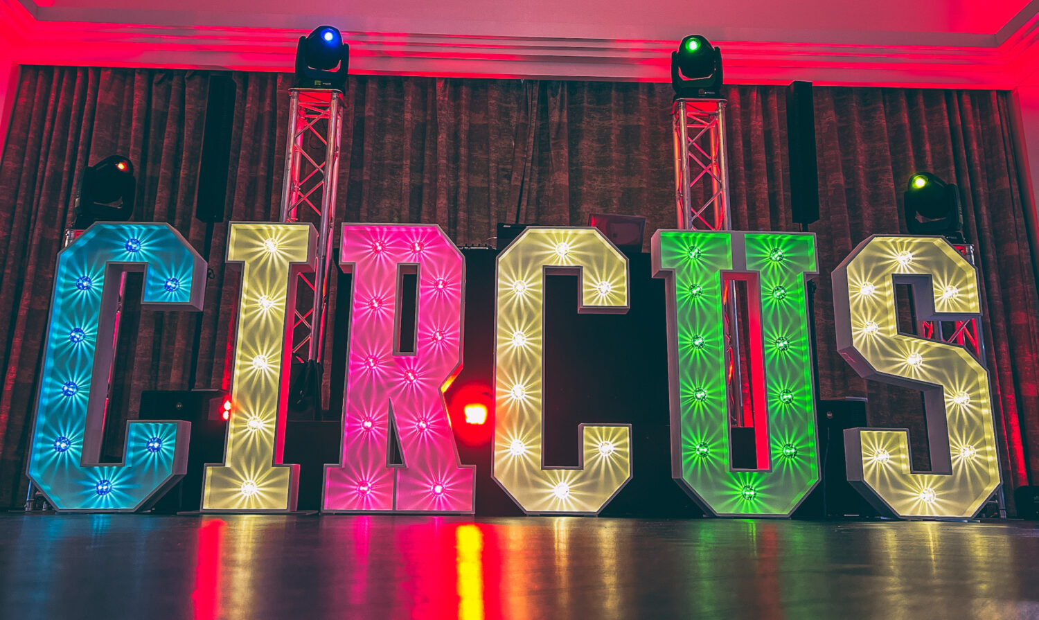 CIRCUS THEMED LIGHT UP LETTERS