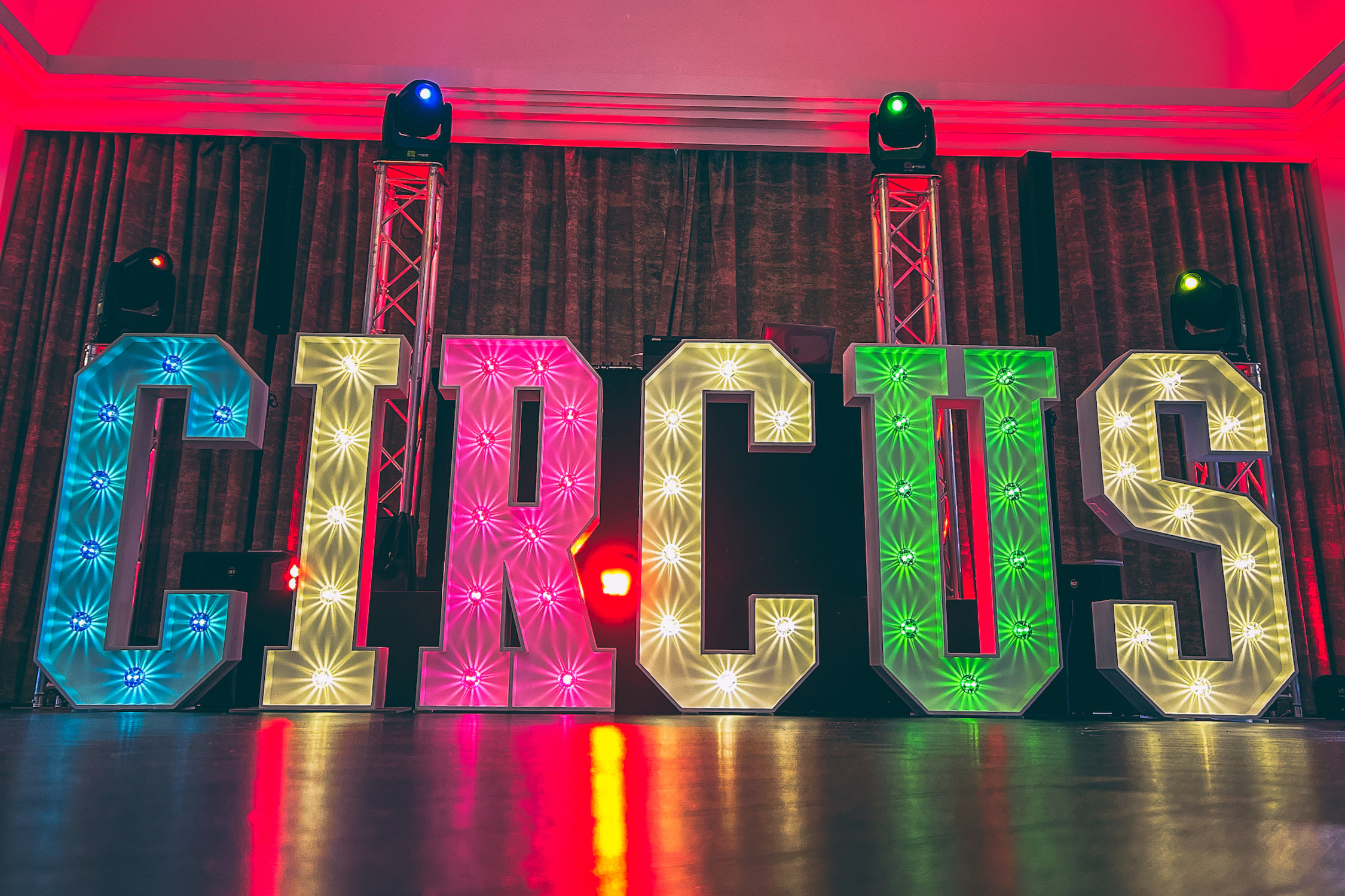 CIRCUS THEMED LIGHT UP LETTERS