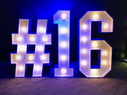 Light Up Names and Numbers Party Letters