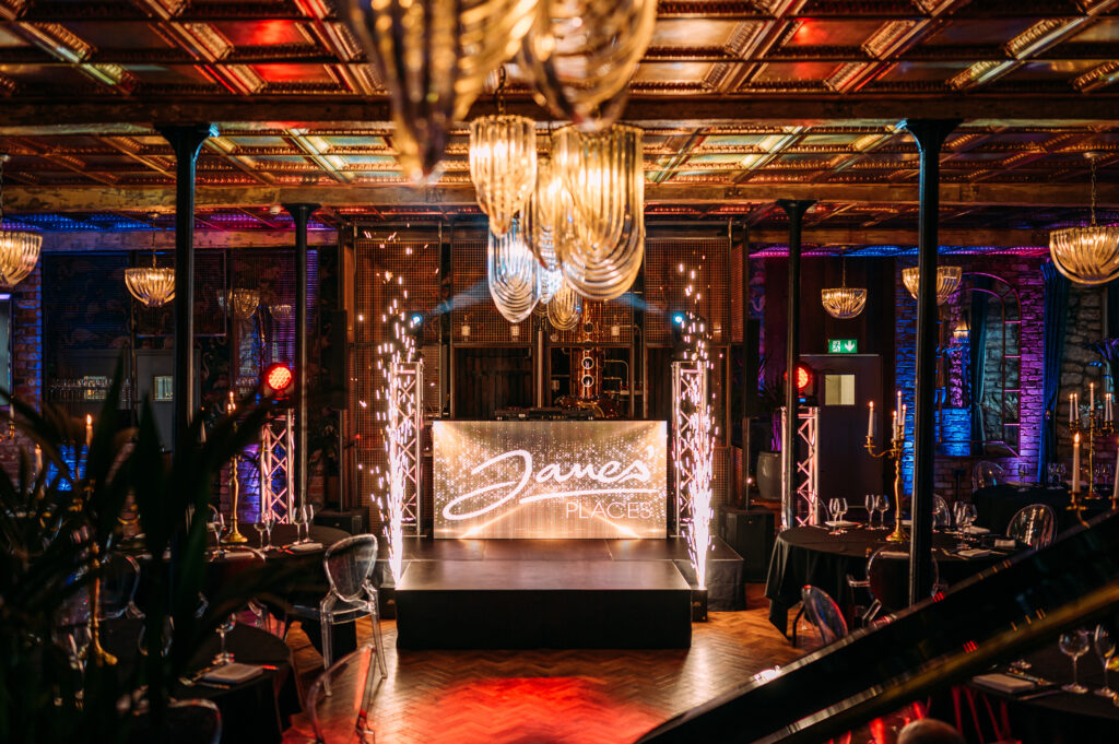 Holmes Mill Premium Production, LED Screen and Sparks At The Bistro