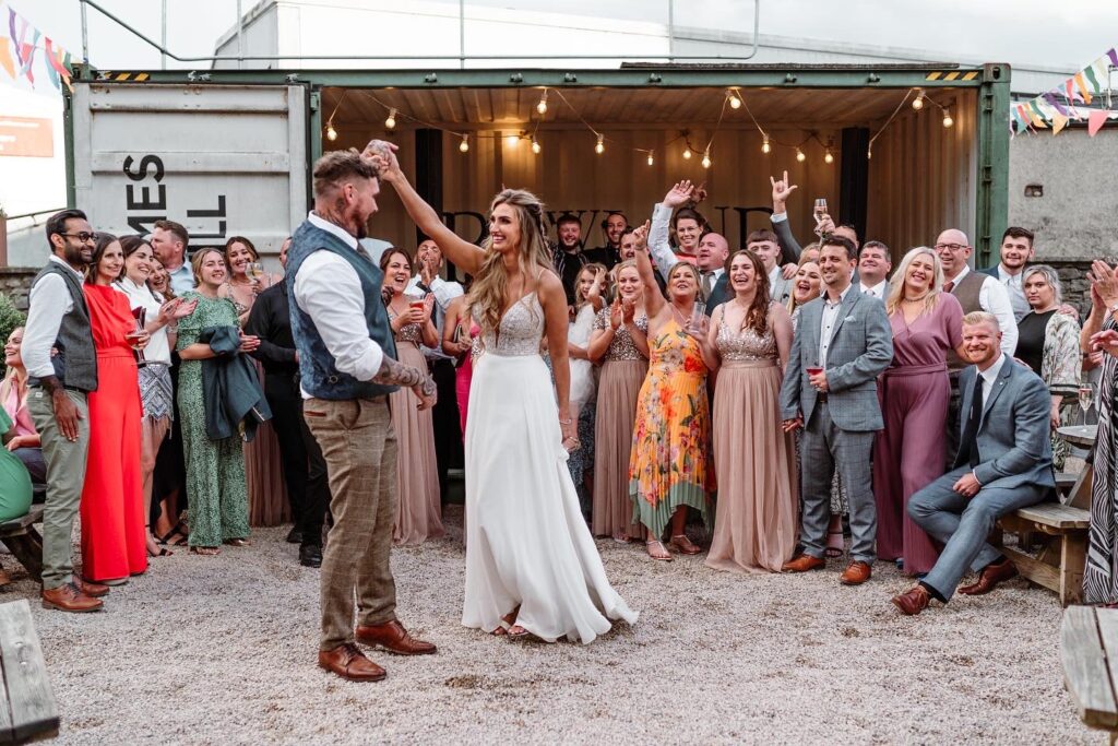 Holmes Mill Outdoor Wedding Party